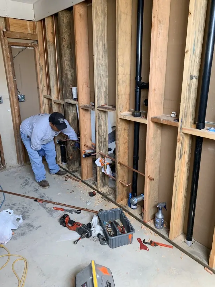 Commercial rough-in plumbing for Gas Line Repair in Cardington